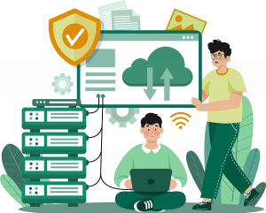 Illustration sécurité des données numériques